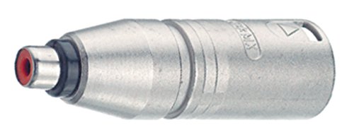 Neutrik 3 Pin XLR Male to Phono Socket Adaptor