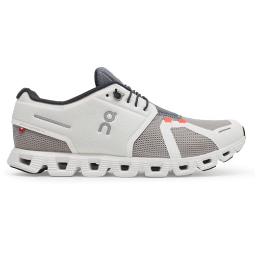 On Herren Cloud 5 Push Sneaker, Pearl Fossil, 46 EU