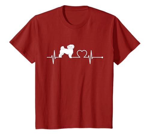 Bolonka Zwetna Hund Herzschlag EKG Herz Puls Frauchen Hunde T-Shirt