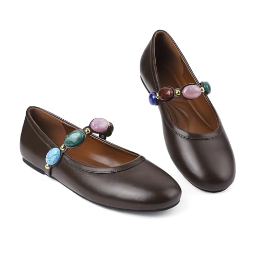 Image of Ballet Flats Mesh Shoes for Women Mary Janes Flats | Wide Feet Options, Woven Mesh Flats, Soft Cushion, Comfortable Ballerina Flats, Casual, Dress Shoes, Daily, Work, Versatile