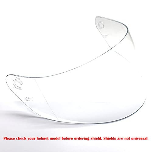 1Storm Motorcycle Full Face Dual Visor Helmet Shield: Model HG335 Clear Visor