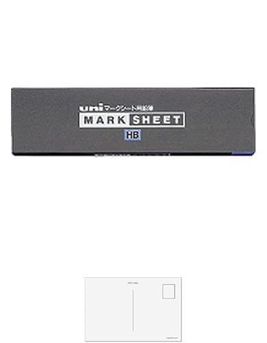 三菱鉛筆 鉛筆 ユニ マークシート用 HB 1ダース UMSHB + 画材屋ドットコム ポストカードA
