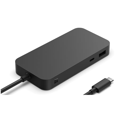 Station d'accueil Microsoft Surface USB4 Dock Noir avec double affichage 4K fluide - 2