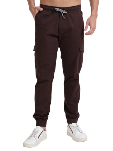 Image of U.S. Pitchers Mens Twill Laffer Cargo Joggers I 6 Pocket Utility Pants I Stylish Comfort Fit I 12 Colors I Sizes 30 to 38