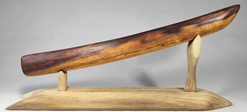 Tanto d'entraînement en bois de niové, pièce unique artisanale par l'Atelier HAMON