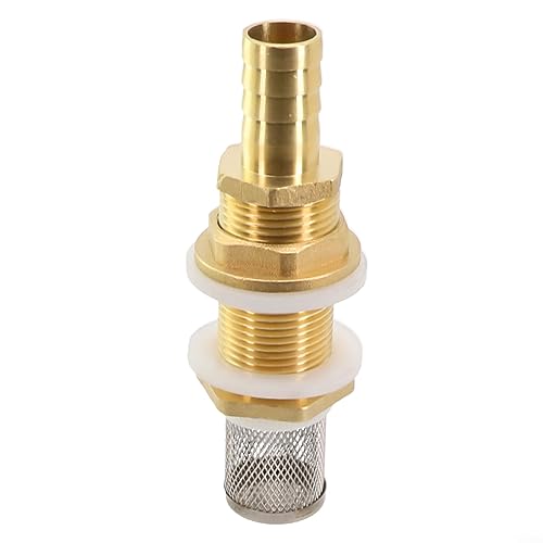 Filtri di uscita, accessori per barile della pioggia, boccola con ugello per tubo flessibile e filtro per irrigazione da giardino in acciaio , per serbatoio dell'acqua, da 27 a 16 mm