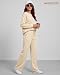 Damen Jogginganzug Zweiteiler Outdoor Trainingsanzug Jogginghose,Beige,M