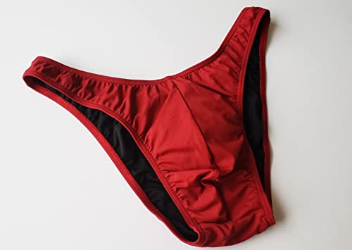 Amber Competition Bikinis NPC,IFBB,WBFF Men's Bodybuilding Posing Trunks/Posing Fitness Suit - Wine Color3