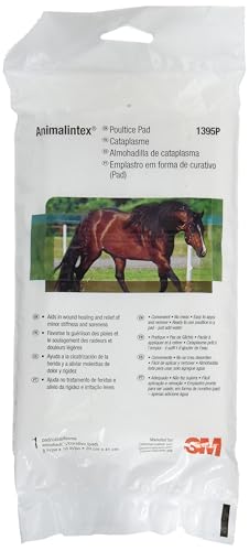 3M Animalintex Hoof & Wound Poultice Pad 8 x 16 Hot/Cold Veterinary Dressing for Horses
