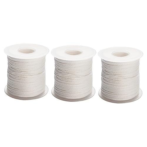 Pabilo de algodón en rollo para velas Tofficu 3 unidades