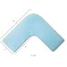 MALOUF Z Gel Memory Foam L-Shape Pillow for Side Sleeping Comfort, Dorm Room Essentials