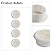 Flexible Rubber Cable Grommet for Desk Cord Management, 50mm/60mm Round Wire Hole Cover Organizer with ABS Plastic and Soft Rubber, 4-Pack in Black or White（White 50mm）