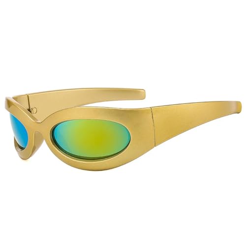 Image of New 2025 Vintage Punk Sports Women Sunglasses Fashion Mirror Goggle Men Sun Glasses Shades Uv400