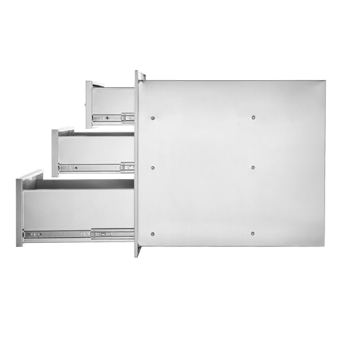 Vevor BBQ DRAWERS 18X20.5X23 INCH 18X23 Inch Outdoor Kitchen Stainless Steel Triple Access Bbq Drawers thumb #11