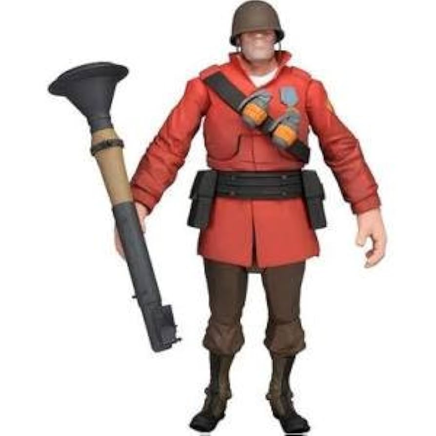 Amazon | NECA Team Fortress Series 2 Set The Soldier & The