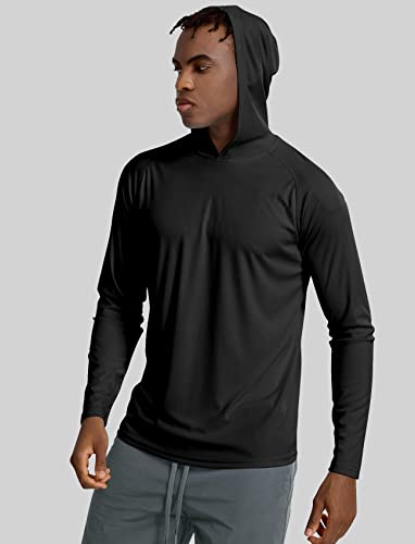 Lightweight Hoodie Men Athletic Dry Fit(Black,Xl) #TOP3