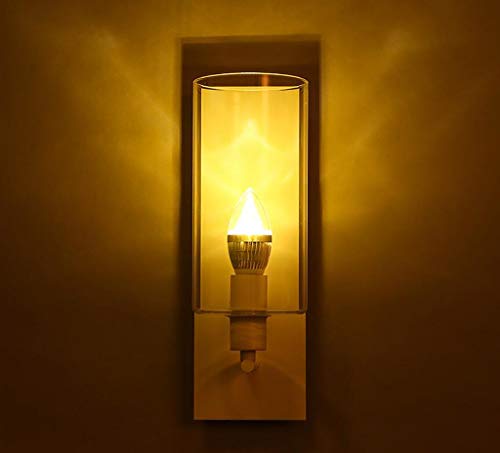 Lámpara de pared tipo vela con iluminación suave para salón moderno 5