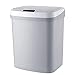 LTLZCY 15 l ładowalny czujnik kosz na śmieci, automatyczny kosz na śmieci z trybem wykrywania podczerwieni, tryb Smart Touch, ręczny tryb przycisków, pojemnik na odpady, szary