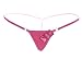 Deargirl Panty T Back G-string Thong for Women Cotton/lace (One Size(FITS MOST XS to M ), Pink Cotton)