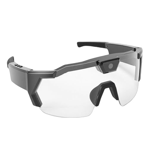 Lunettes de cyclisme avec caméra HD 1080P et objectif anti-secousse grand angle