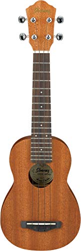 Ibanez UKS10 Ukulélé soprano avec housse, Naturel - Les Beatles, Paul McCartney, John Lennon, RIngo Starr, George Harrison Ibanez UKS10 Ukulélé soprano avec housse, Naturel