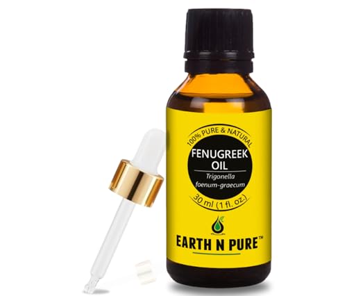 Image of Earth N Pure Fenugreek Seed Oil (Methi Oil) Cold Pressed, Natural and Therapeutic Grade 30 ml