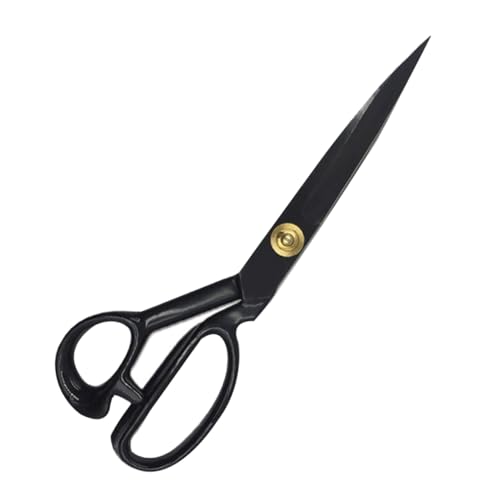 IWOWHERO Sewing Scissors Small Large Fabric Cutting Scissors for Dressmaking 10 Inches Precision Cutting Black