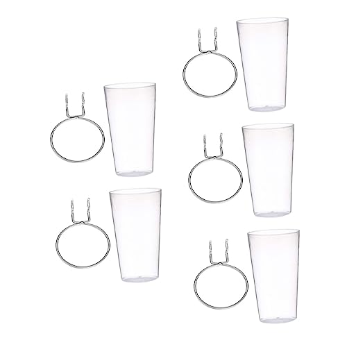 Ciieeo Steel Pegboard Hooks Cups 5 Sets of Hooks Cups for Pegboard Organizer Bin