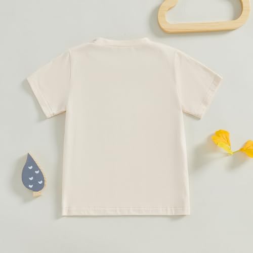 Image of Halloween Outfits for Kids Pumpkin Patch Crew Toddler Short Sleeve Tshirt Top Casual Set Little Boy Girl Cothes
