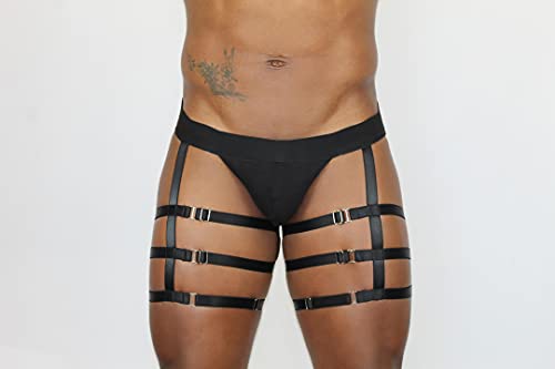 Cueca Jockstrap com Cinta Liga Preta G