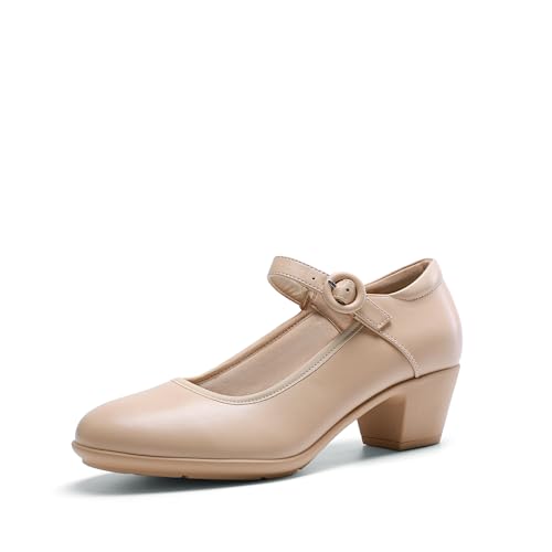 DREAM PAIRS Mary Jane Chunky Heels