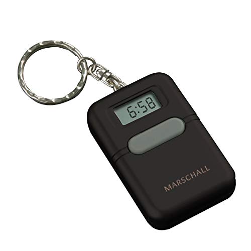 Marschall Sprechender Schlüsselanhänger mit Uhr Schwarz
