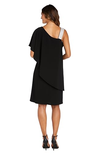 Image of R&M Richards Women's Asymmetrical Elegance Cocktail Dress