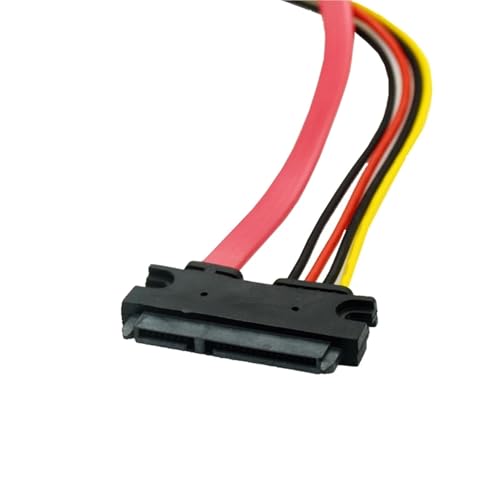 Cable SATA 22pin 7+15pin Female to SATA 7Pin Female con IDE 4Pin 0.3 m miniatura 3
