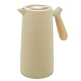 Wolff - garrafa térmica de plástico com cabo de madeira nórdica 1l me