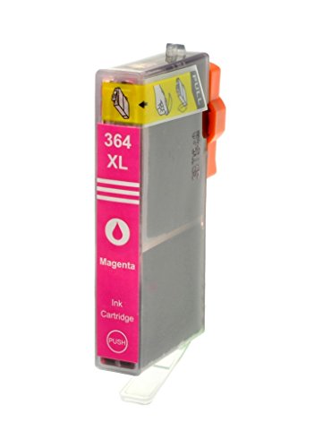 Italy'S Cartridge HP364XLM Cartucho de Tóner Compatible con Chip para HP 5380, 6380, 5460, 8550, 5324, Hp364XL, Magenta, 18 ml