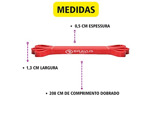 Super Band Leve e Média Elástico Extensor Bravus Sport