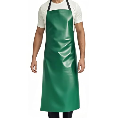 GoldPig Waterproof Apron, 40 Inch 10/4/2 Pack Rubber Apron, Chemical Resistant, Adjustable for Butcher, Barbecue