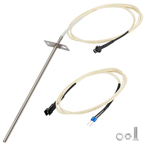 RTD Temperature Probe Sensor Compatible with Z-Grill 700 Series:700C、700D、700D6、700E、7002B、7002E Pellet Grill, High Precision Real-Time BBQ Thermometer Probe