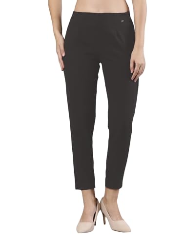 Image of Femmora Comfortable Fit Solid Straight Pant, Breathable Cotton Fabric with Side Zip Button Closure, for Women, Pack of 1