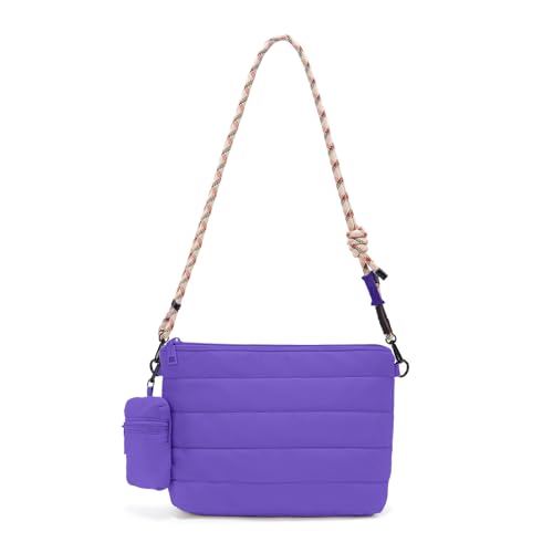 Image of ACUARIO Crossbody Bags for Women - Puffy Tote Bag Purse for Work, Travel, Shoulder Handbag with Small Wallet