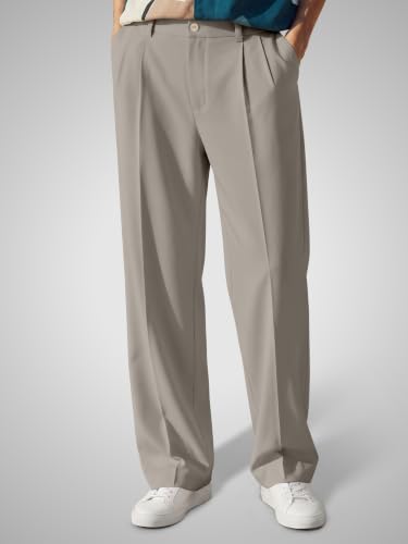 Image of FTX Men's Korean Style Casual Trouser | Premium Lycra Stretch Fabric | Smart Regular Fit | 2 Side Pockets | Comfortable Stretchable Everyday Wear Pants