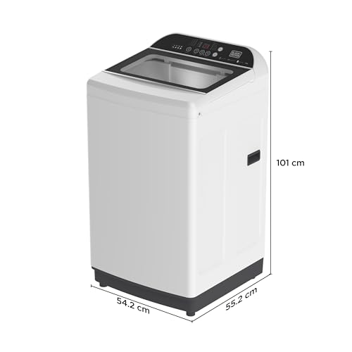 Image of BLACK+DECKER 7.5 Kg 5 Star Fully-Automatic Top Loading Washing Machine(2023 Model, Bxwd01175In, White, In-Built Heater, Bldc Motor Drive)