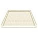 Transolid FC3938-08 39.5" x 37.75" Solid Surface Barrier-Free Shower Base in Biscuit