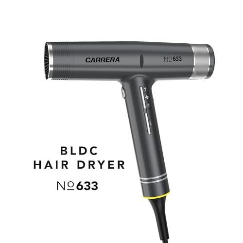 Image of CARRERA Hair Dryer No 633, 110,000 RPM BLDC Motor, 2000W, Magnetic Nozzle & Diffuser