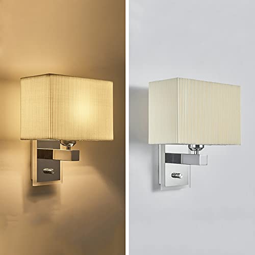 Applique murale en métal chromé classique style chic beige