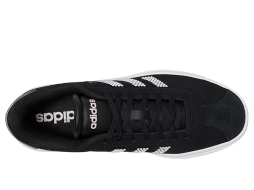 Image of adidas Womens Vl Court Bold Lace Up Sneakers Shoes Casual - Pink
