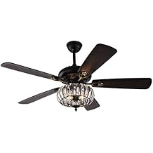 Ceiling Fans with Lights 52 Inch Traditional Ceiling Mount Indoor Ceiling Fan with Light, Ceiling Fans with Lights and Remote, Three-Speed Wind Speed Adjustment and Timing Function