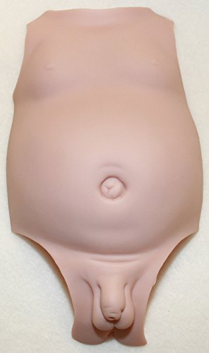 Male Front Belly Plate for 16-18" Reborn Baby Dolls, by Donna RuBert - Made from Extra Soft Babyskin(tm) Vinyl by Bountiful Baby - Make Your Doll Realistic
