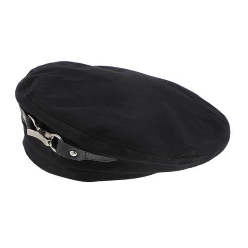 Bonnet pour femme en coton noir Ipetboom style français